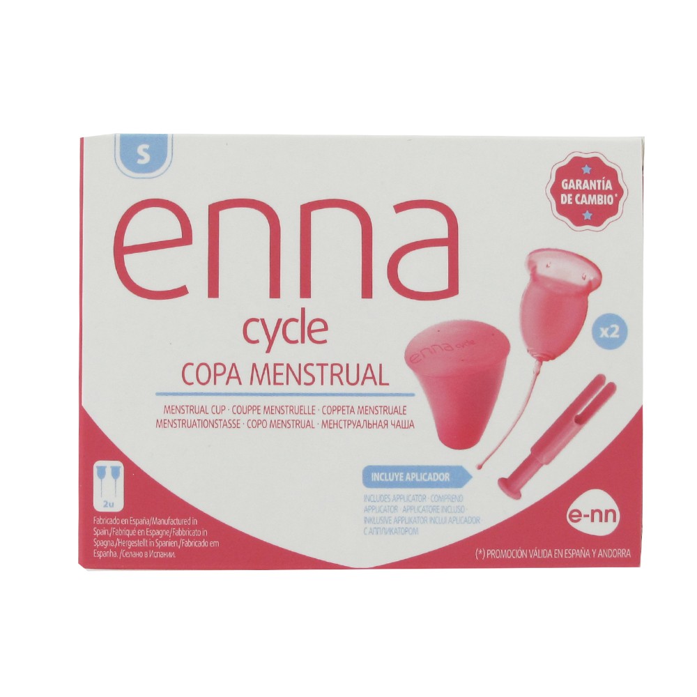 enna cycle copa menstrual con aplicador talla s