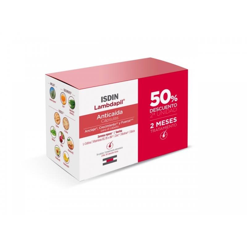 isdin lambdapil anticaida 60 capsulas promocion duplo