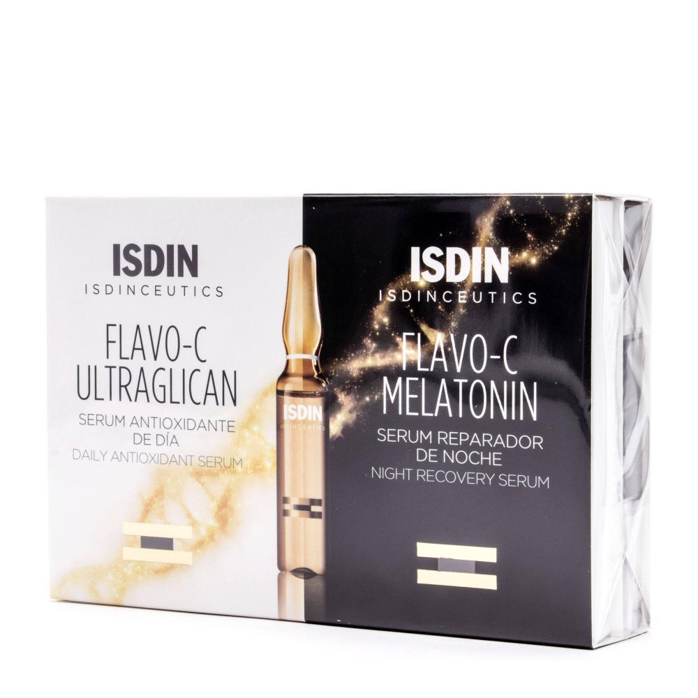 isdinceutics flavo c melatonin ultraglican isdin